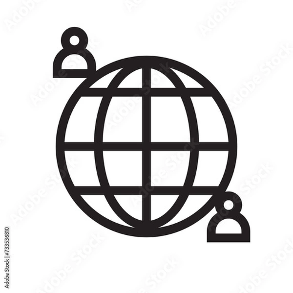 Fototapeta globe in a cage