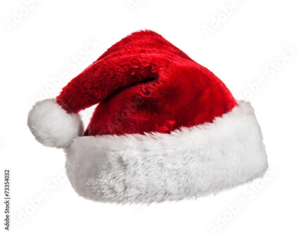 Obraz Santa hat on white