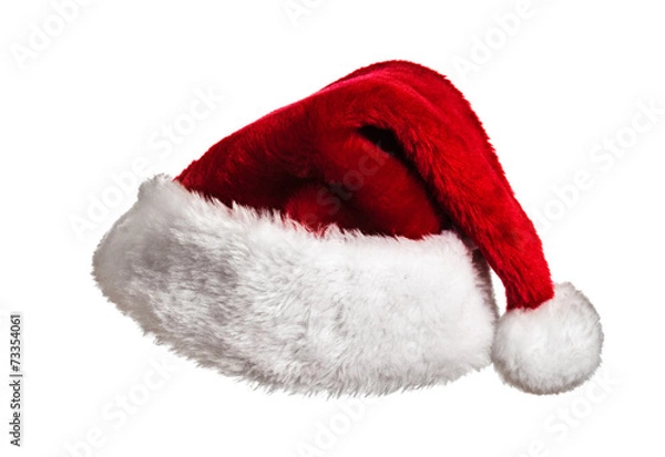 Obraz Santa hat on white