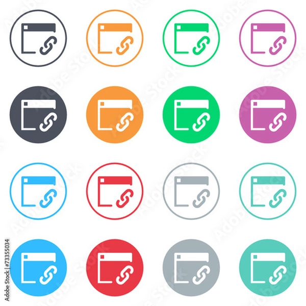 Fototapeta Vector flat iButtons