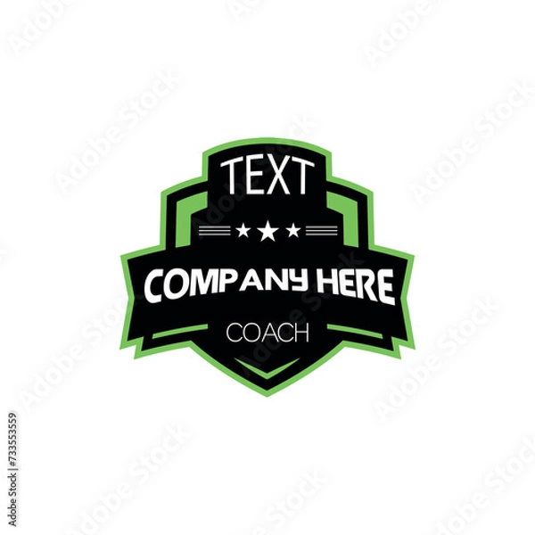 Obraz Soccer tournament badge design template