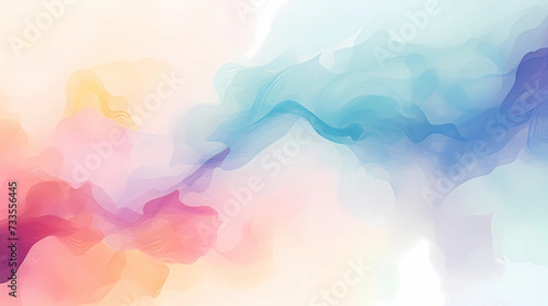 Fototapeta Colorful abstract watercolor seamless pattern background, abstract texture