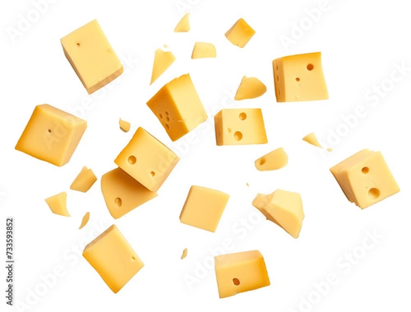 Fototapeta Cheese Isolated on a transparent background png
