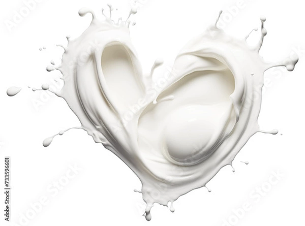 Fototapeta Splash milk Isolated on a transparent background