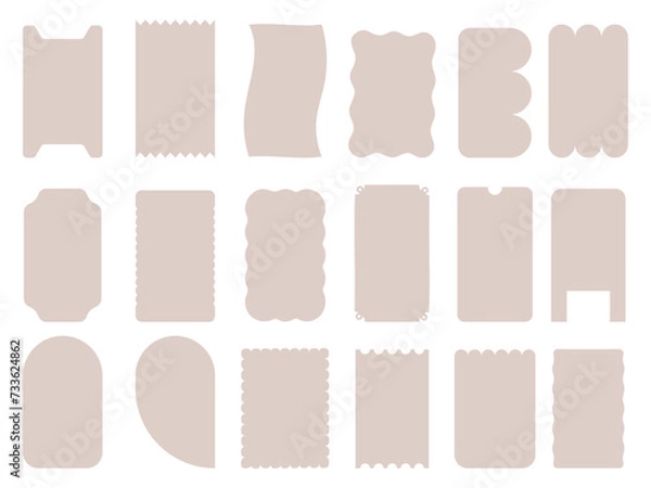 Obraz Set of Frame Label Badge