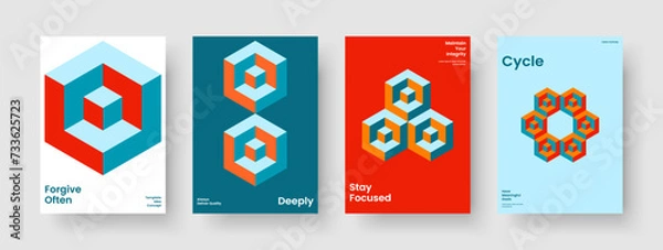 Fototapeta Abstract Flyer Template. Geometric Background Layout. Isolated Business Presentation Design. Banner. Book Cover. Poster. Brochure. Report. Magazine. Pamphlet. Portfolio. Catalog. Advertising