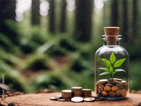 Obraz Coins growing tree