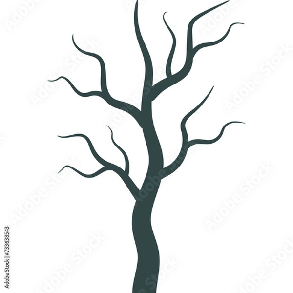Obraz Dry Tree Silhouette