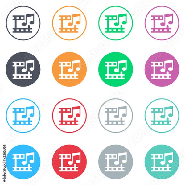 Fototapeta Vector flat iButtons