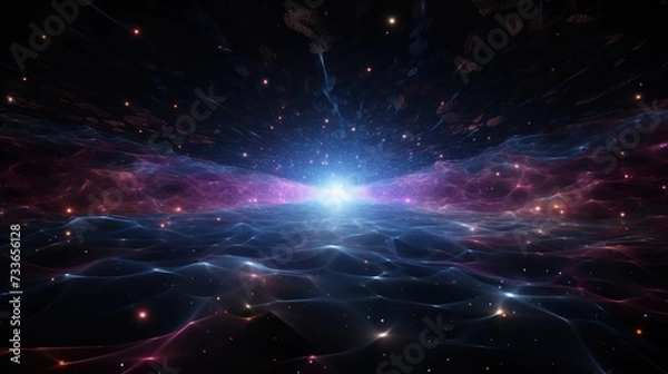 Obraz Dark photons in space