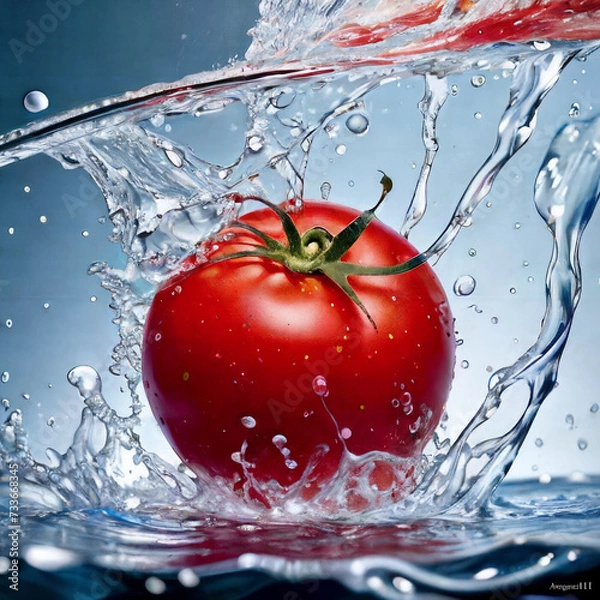 Obraz tomato in water