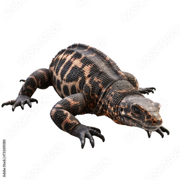 Fototapeta Gila Monster PNG Cutout, Generative AI