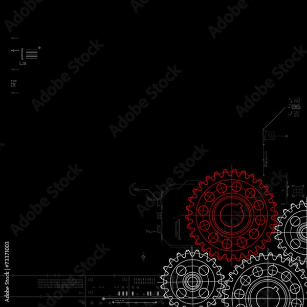 Obraz Abstract technology background