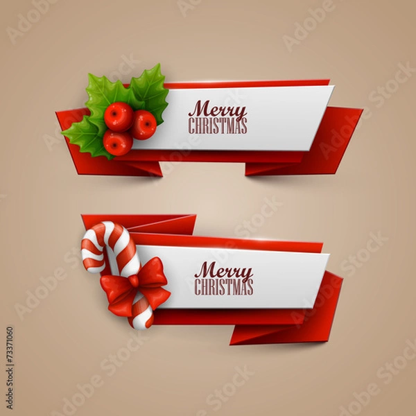 Obraz Christmas banners set
