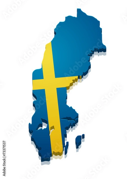 Fototapeta Map Sweden