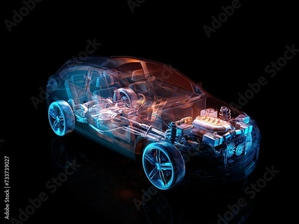 Fototapeta Model cars.