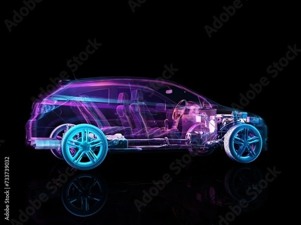 Fototapeta Model cars.