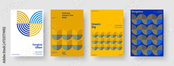 Fototapeta Abstract Brochure Template. Modern Poster Layout. Geometric Report Design. Background. Banner. Business Presentation. Book Cover. Flyer. Magazine. Portfolio. Leaflet. Advertising. Journal. Handbill