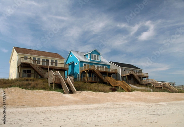 Obraz ocean front beach houses