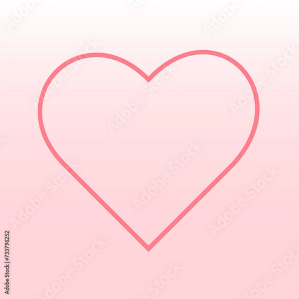 Obraz heart illustrations, Love symbol icon set, love symbol vector.