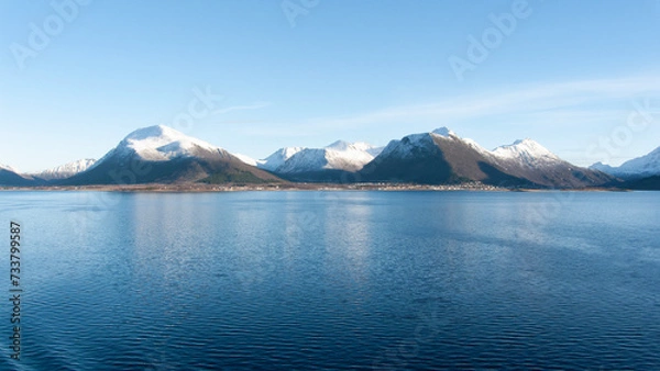 Fototapeta Norwegen Berge