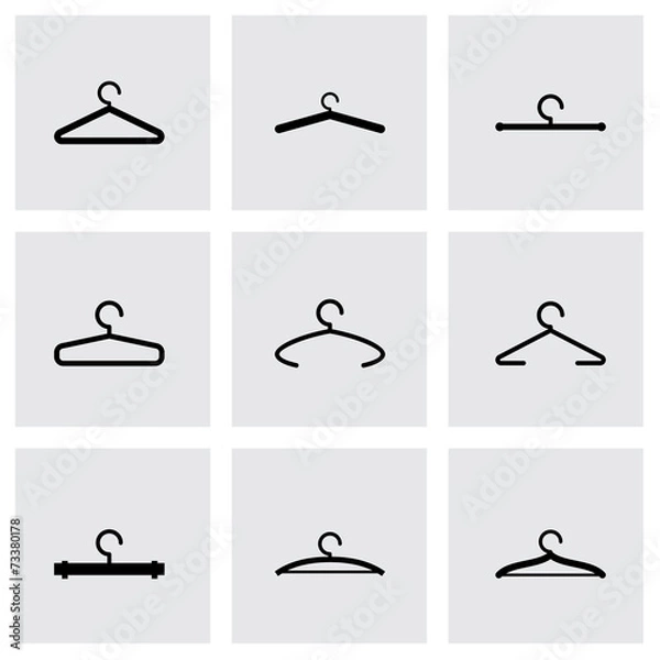 Obraz Vector hanger icon set