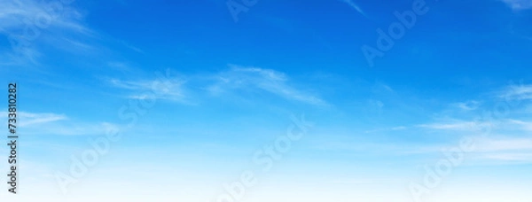 Obraz blue sky with white cloud background