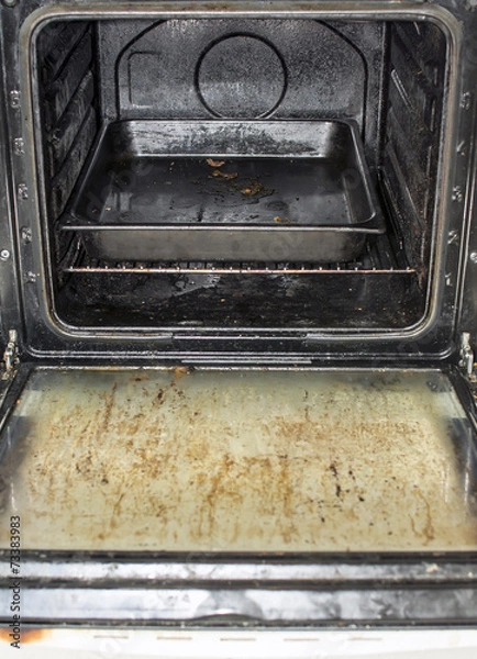 Fototapeta Dirty oven