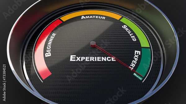 Fototapeta Experience level indicator