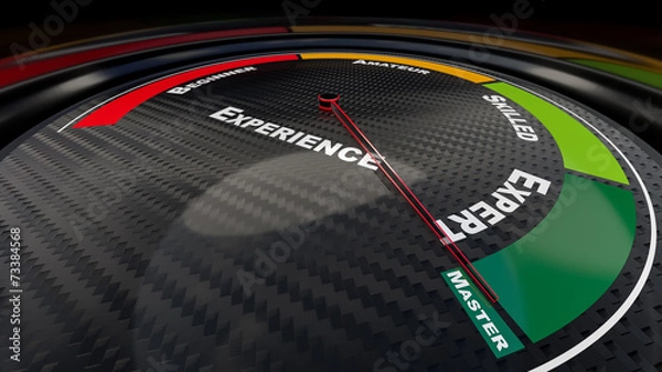 Fototapeta Experience level indicator