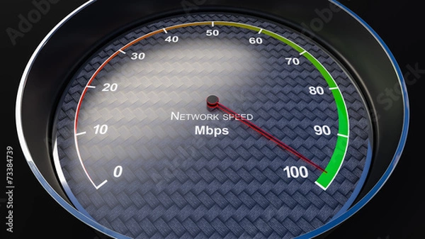 Fototapeta Network speed indicator