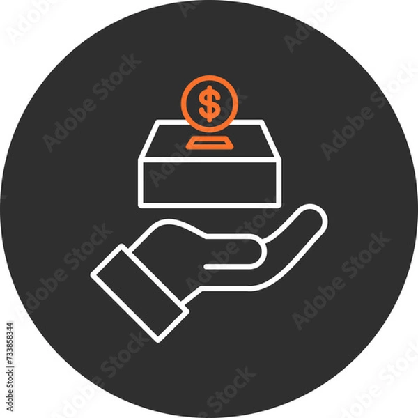 Fototapeta Donate Icon