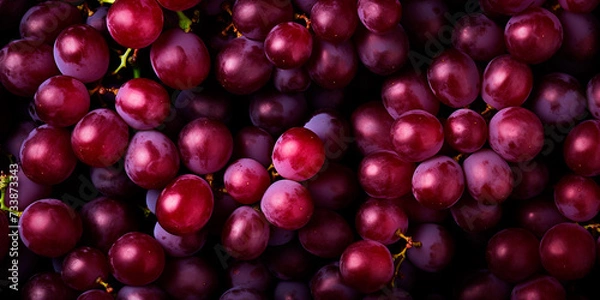 Obraz Red grapes close up, background