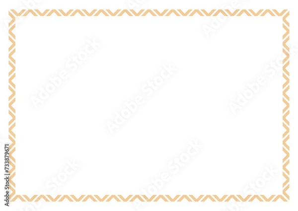 Obraz Vector frame for your text, photos or invitations, border frame design template. Elegant frame for certificate, diploma, voucher. vector frame with a ribbon 