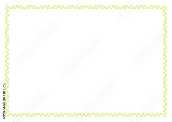Fototapeta Vector frame for your text, photos or invitations, border frame design template. Elegant frame for certificate, diploma, voucher. vector frame with a ribbon 