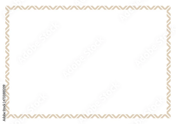 Obraz Vector frame for your text, photos or invitations, border frame design template. Elegant frame for certificate, diploma, voucher. vector frame with a ribbon 