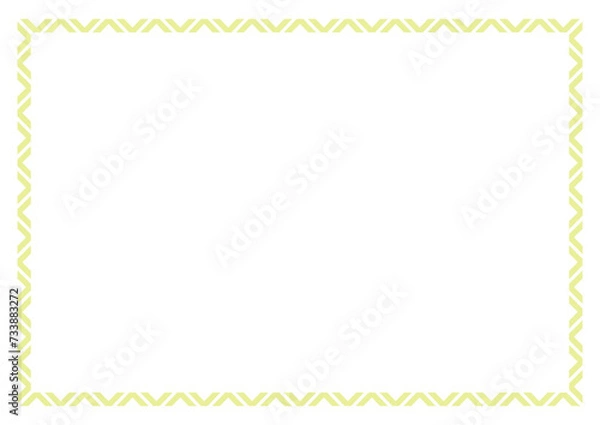 Fototapeta Vector frame for your text, photos or invitations, border frame design template. Elegant frame for certificate, diploma, voucher. vector frame with a ribbon 