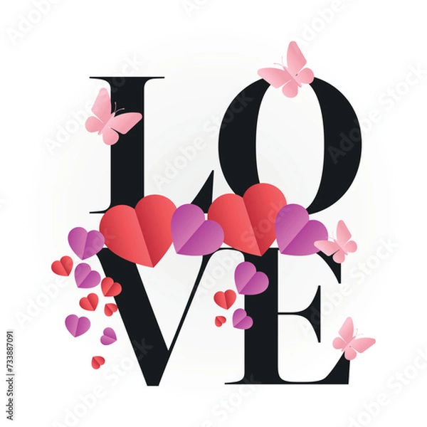 Obraz Grafika na Walentynki