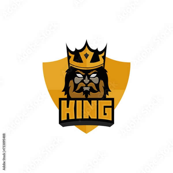 Obraz King logo icon concept