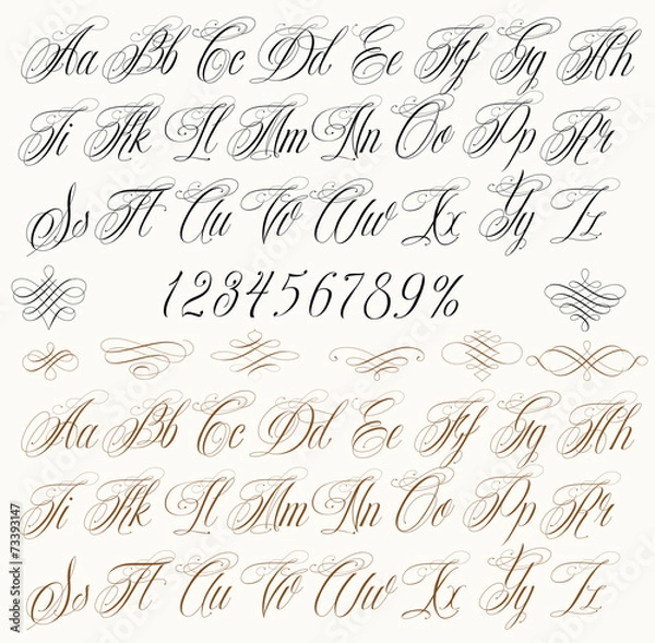 Obraz Tattoo letters