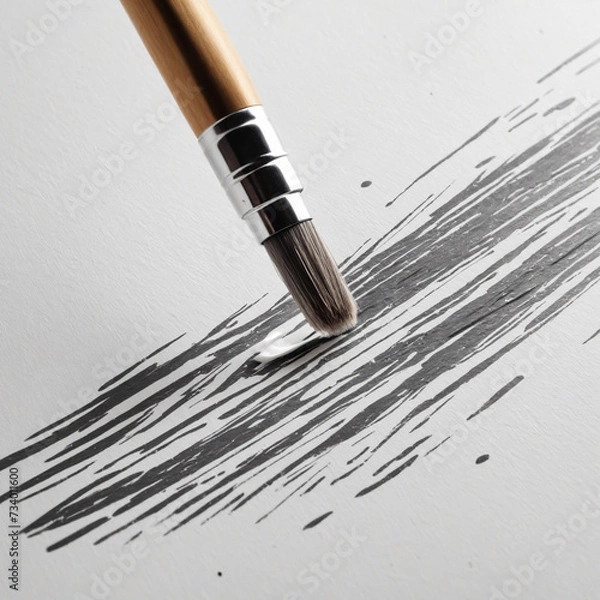 Fototapeta Hand-drawn charcoal sketch on clear PNG backdrop