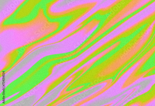 Obraz Abstract fluorescent pink and green grainy background