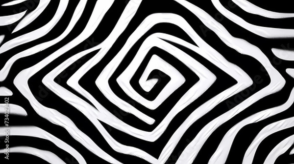 Fototapeta Abstract optical illusion pattern seamless background