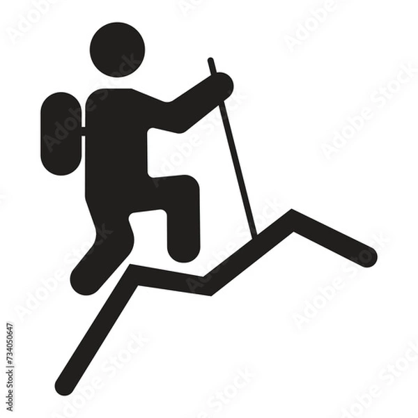 Obraz Hard skills man vector illustration eps