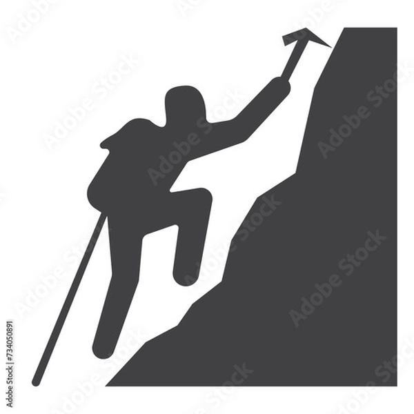 Obraz Hard skills man vector illustration eps