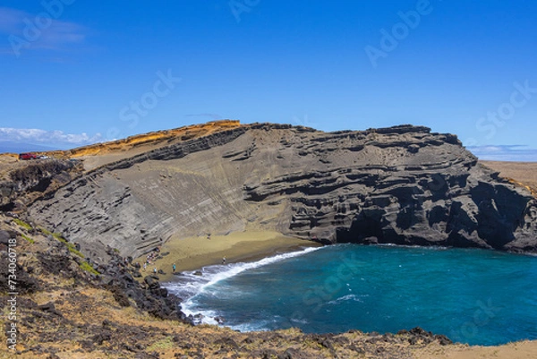 Obraz Photo take in Sept 27, 2003 at Green Sands Beach on the Island of Hawaii