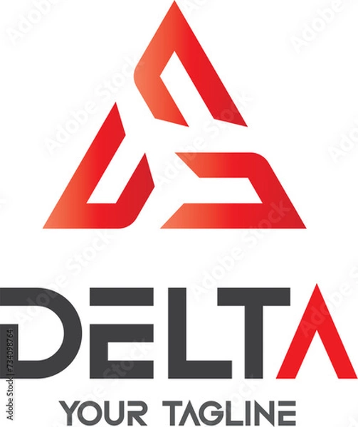 Fototapeta Detla Logo design template vector file