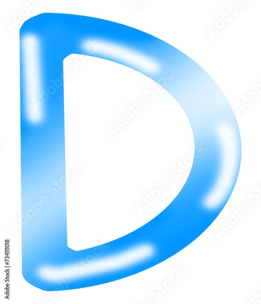 Obraz Letter D