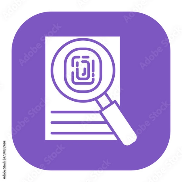 Fototapeta Evidence Icon