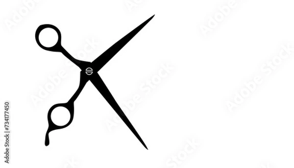 Fototapeta scissors isolated on white background